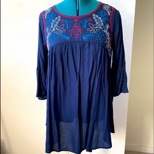 NWT French Connection Embroidered Tunic. XL
